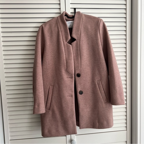 Old navy pink wool coat - Picture 2 of 6